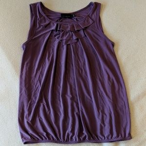 Stretchy purple top, size S